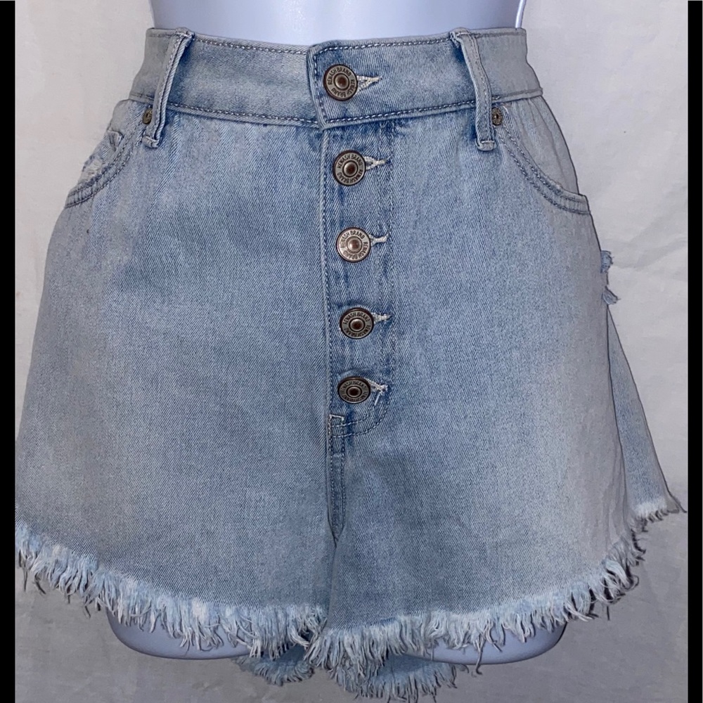 Junior's size 9 REWASH high rise wedge denim short